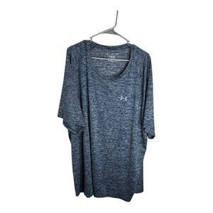 Under Armour Men's Blue Gray Loose Fit The Tech Tee Size 5XL
